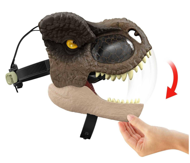 Mattel Jurassic World Maska T-Rex z dźwiekiem - 1034437 - zdjęcie 4